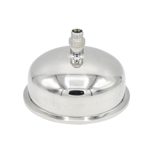 6” Hemispherical End Cap with 1/2” Compression