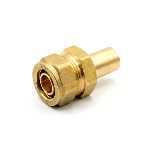 1/2" Compression x 3/8" Tube Stub Reducer