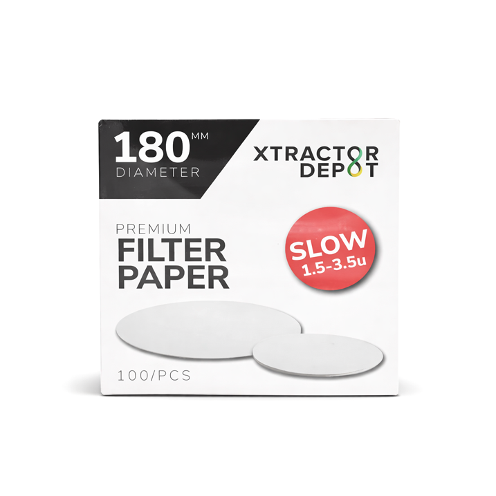 Xtractor Depot - 180mm Qualitative Filter Papers Slow