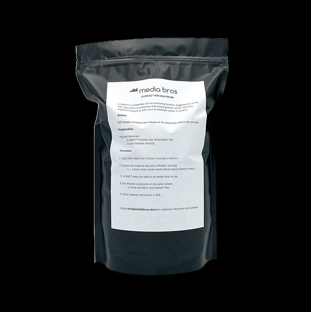 Media Bros. G-CRAC Granular Activated Carbon Remediation Powder for Hydrocarbon Extraction 1kg