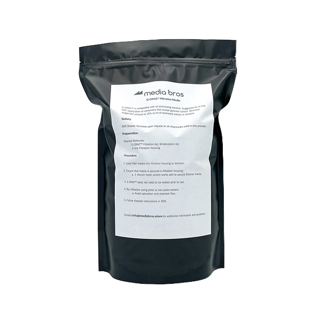 Media Bros. G-CRAC Granular Activated Carbon Remediation Powder for Hydrocarbon Extraction 1kg