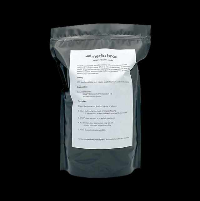Media Bros. CRAC Activated Carbon Remediation Powder for Ethanol Extraction 1kg