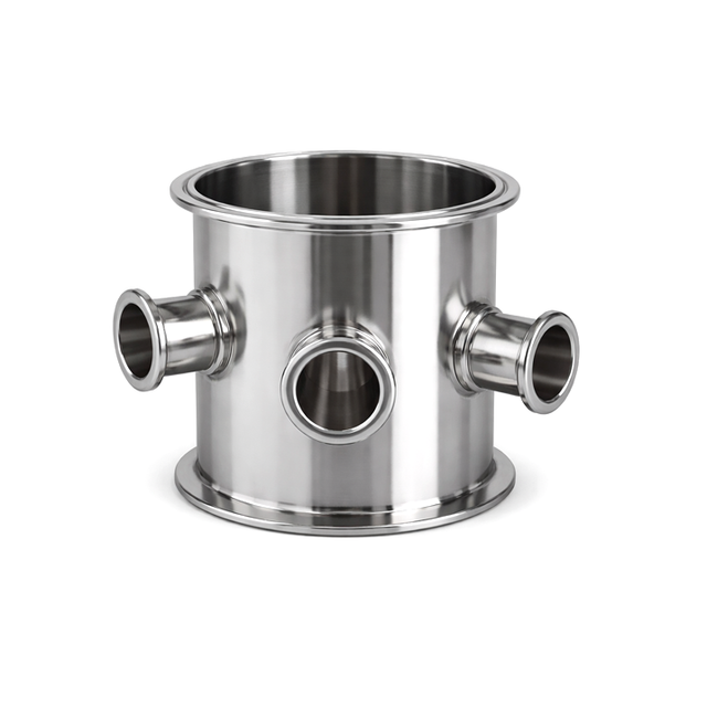 Xtractor Depot - 8 X 6 Inline Spool W 3 1.5 Tri Clamp Ports