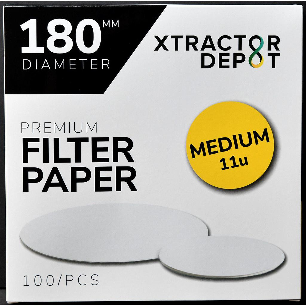 Xtractor Depot - 180mm Qualitative Filter Papers