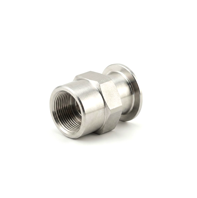 1/2 inch FNPT x KF16 adapter fitting for vacuum, laboratory, and industrial process connections