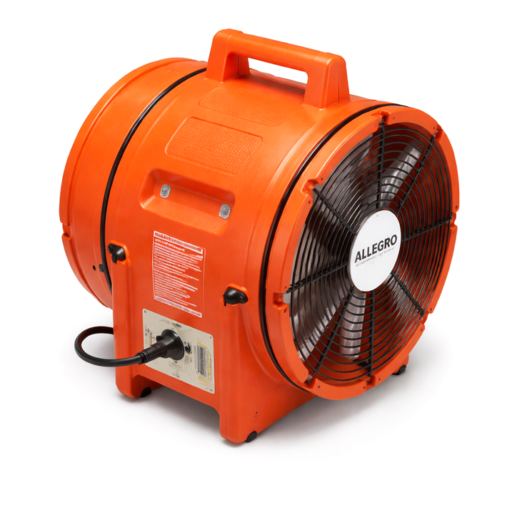 Allegro 12 inch explosion proof fan industrial ventilation blower for hazardous environments and confined space safety