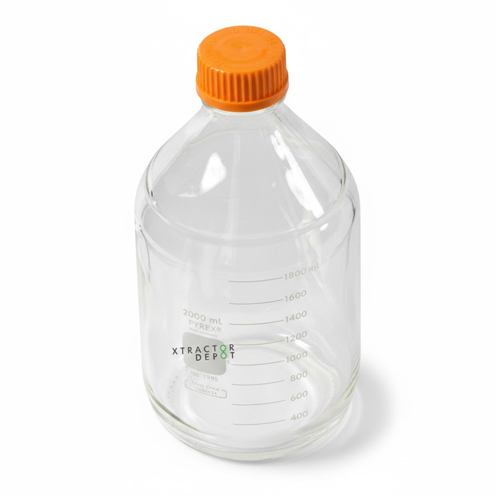 Xtractor Depot - GL45 Media Bottles Pyrex 2000ML