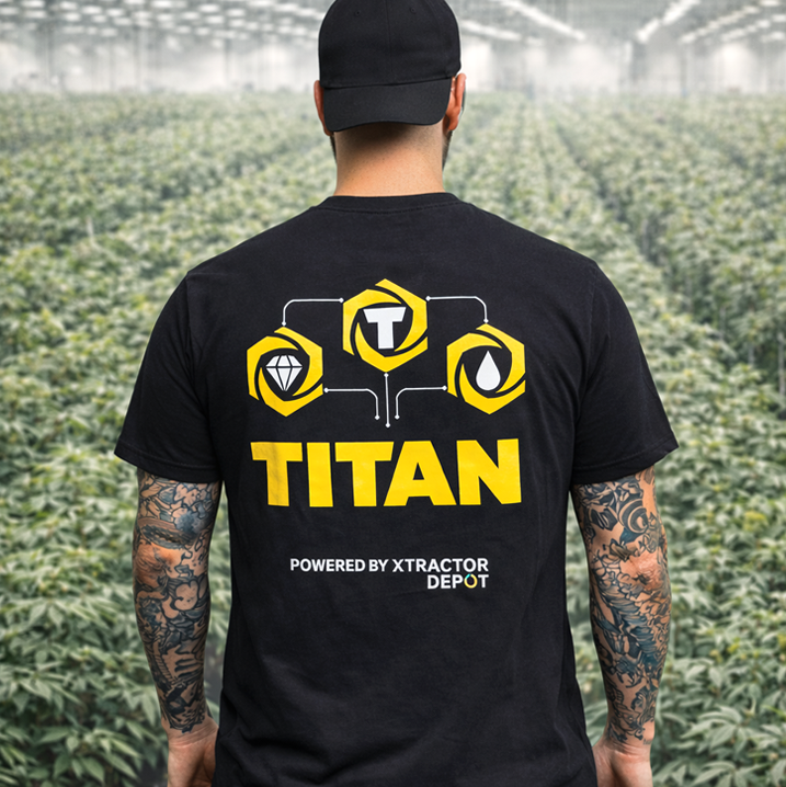 Xtractor Depot - TITAN T Shirt Back W Model