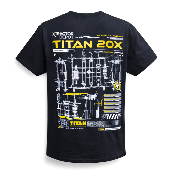 Xtractor Depot - Titan X20 Shirt Back Womodel