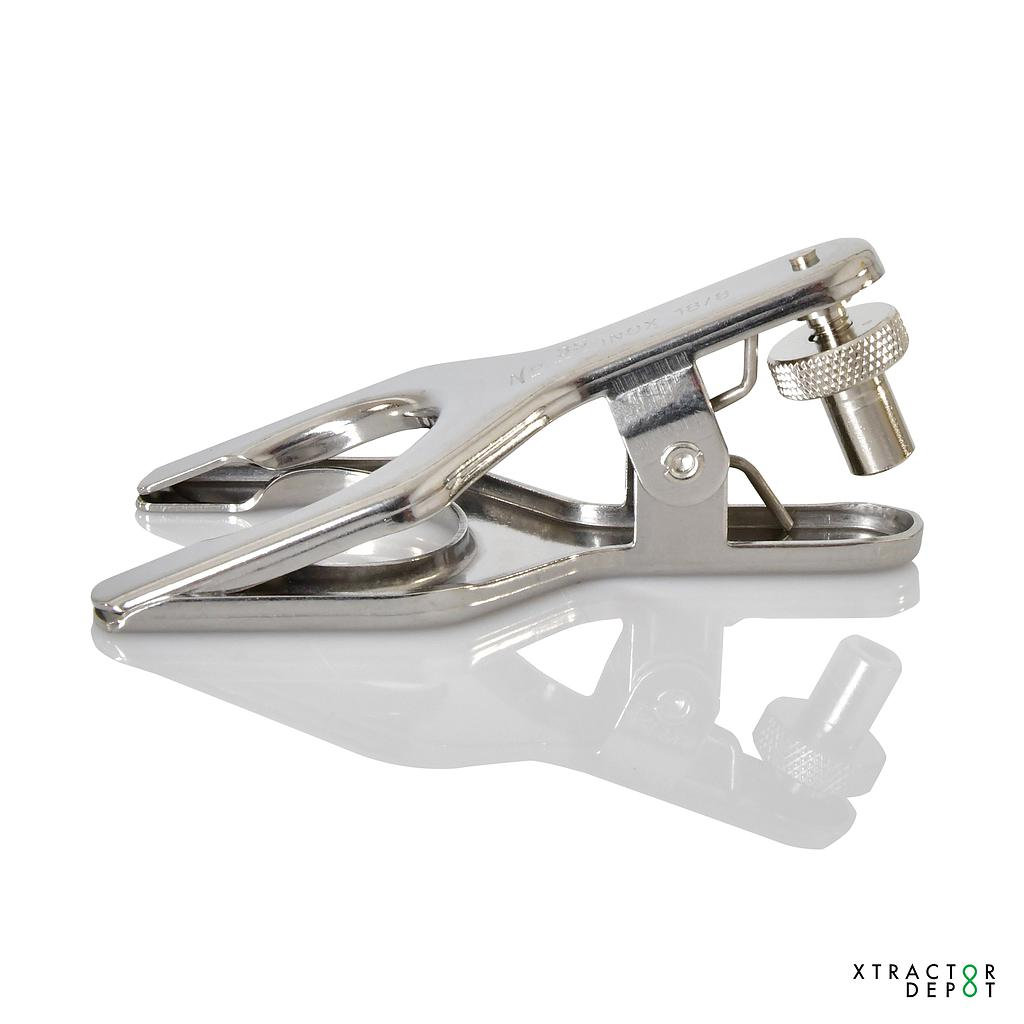 Xtractor Depot - Stainless Steel Pinch Clamp with Lock Nut
