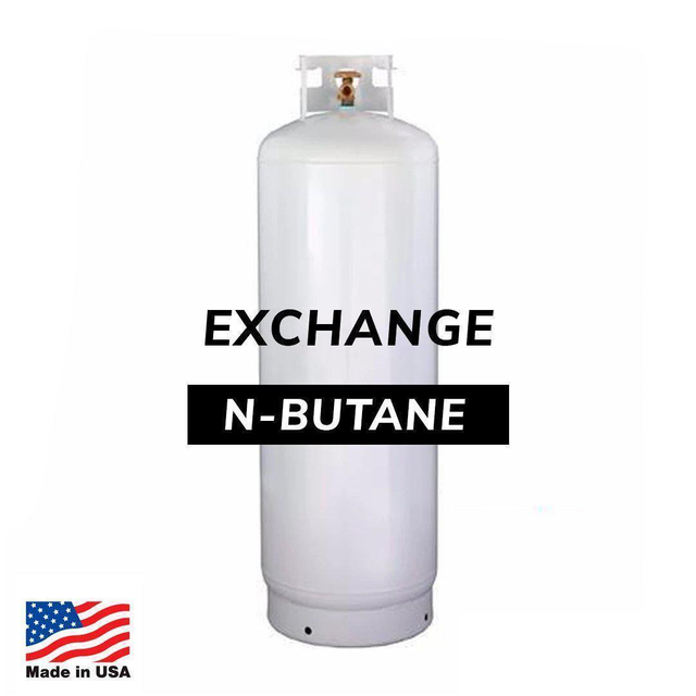 120 lb butane solvent tank exchange cylinder for industrial processing and extraction systems