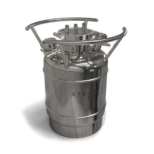 60LB Single-Jacketed Solvent Tank & Collection Vessel with MNPT Ports l Unassembled l