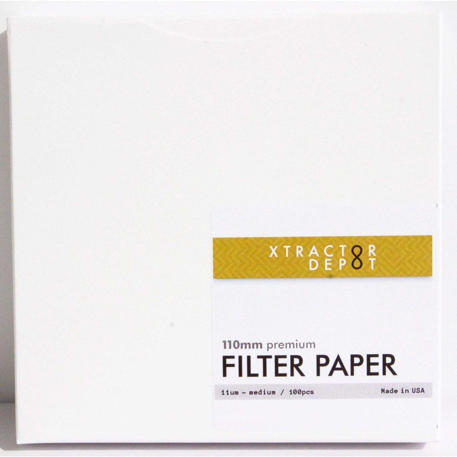 110mm Qualitative Filter Papers - Xtractor Depot