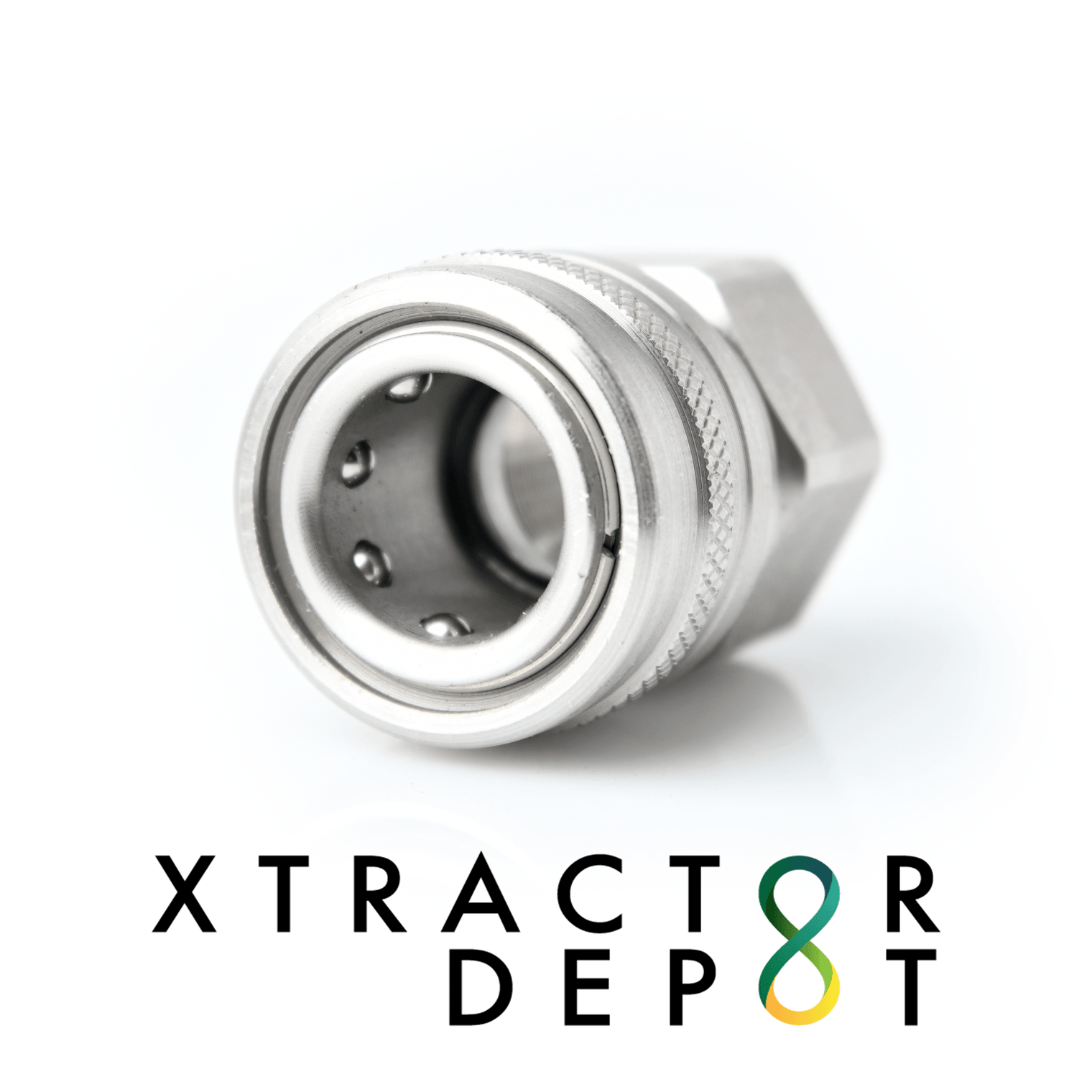 1/2" Stainless Steel Quick Disconnect - Socket & Plug - Xtractor Depot