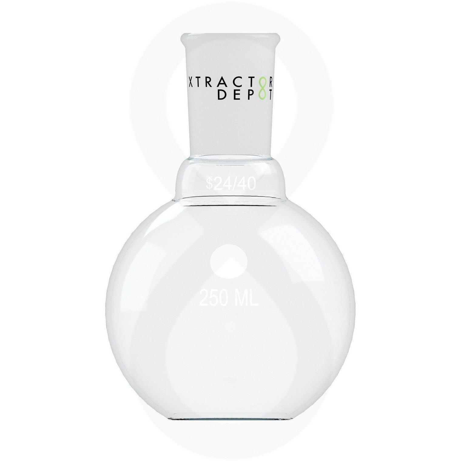 250mL Flat Bottom Receiving Flask - Xtractor Depot