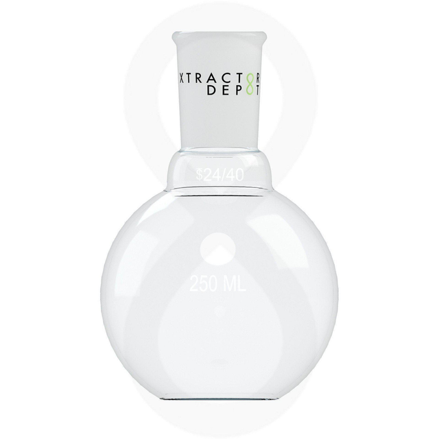 250mL Flat Bottom Receiving Flask - Xtractor Depot