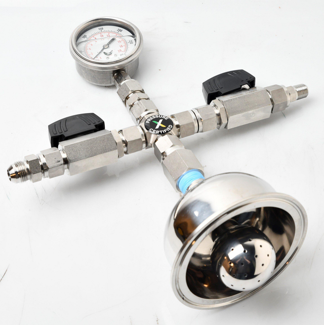 4" Top Cap with Compression fittings - ASSEMBLED