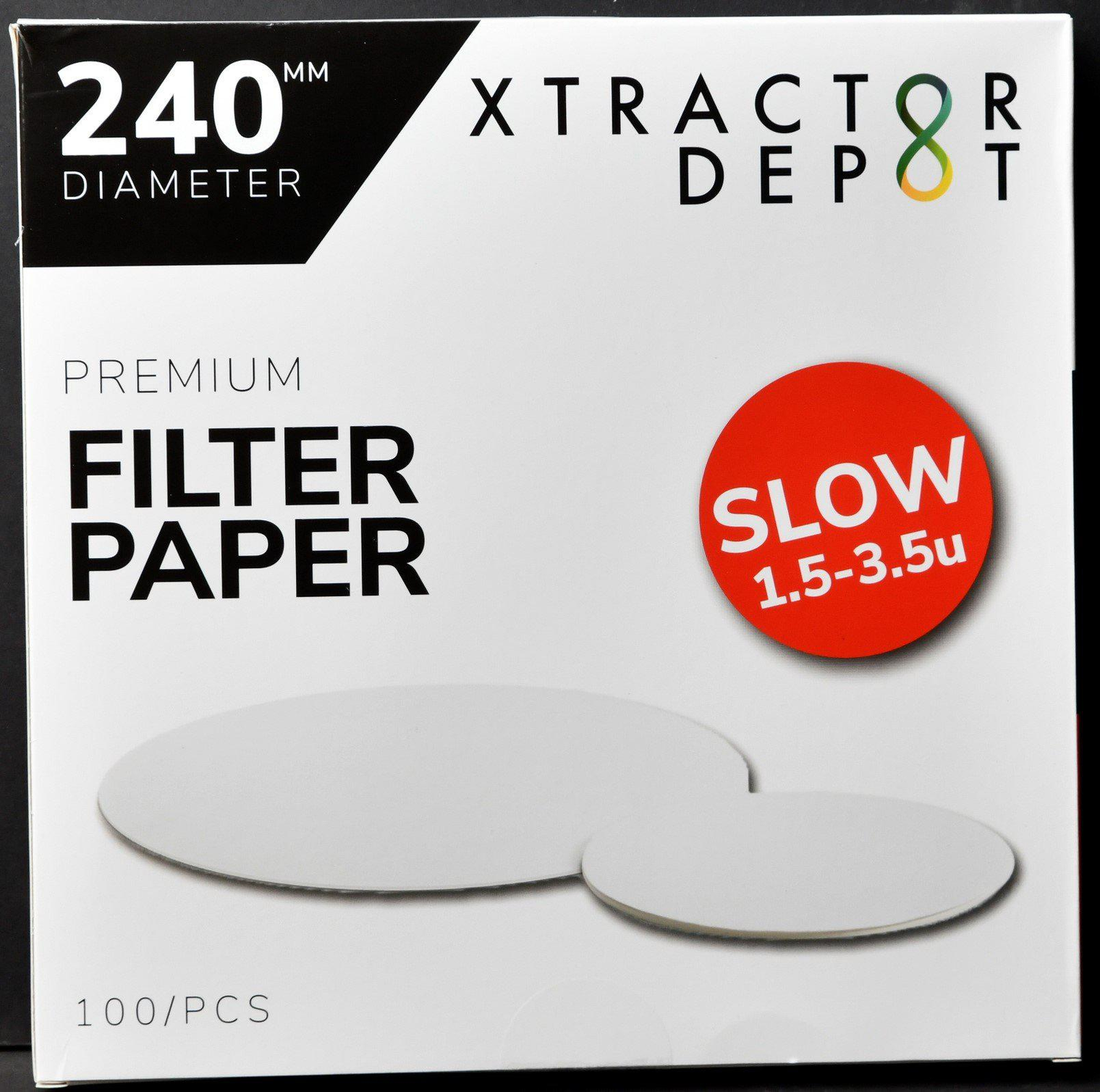 Xtractor Depot - 240mm Qualitative Filter Paper
