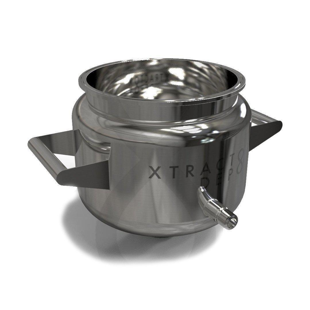 8" Jacketed Platter with 2" Spout - Xtractor Depot