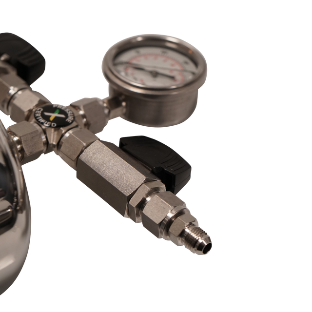 6" Top Cap with Compression fittings - Assembled