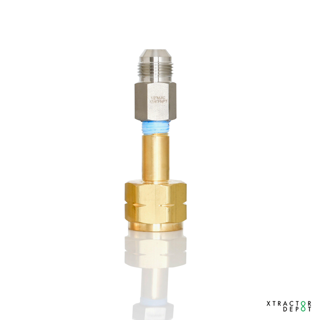 Assembled CGA 555 Inlet Nut and Swivel