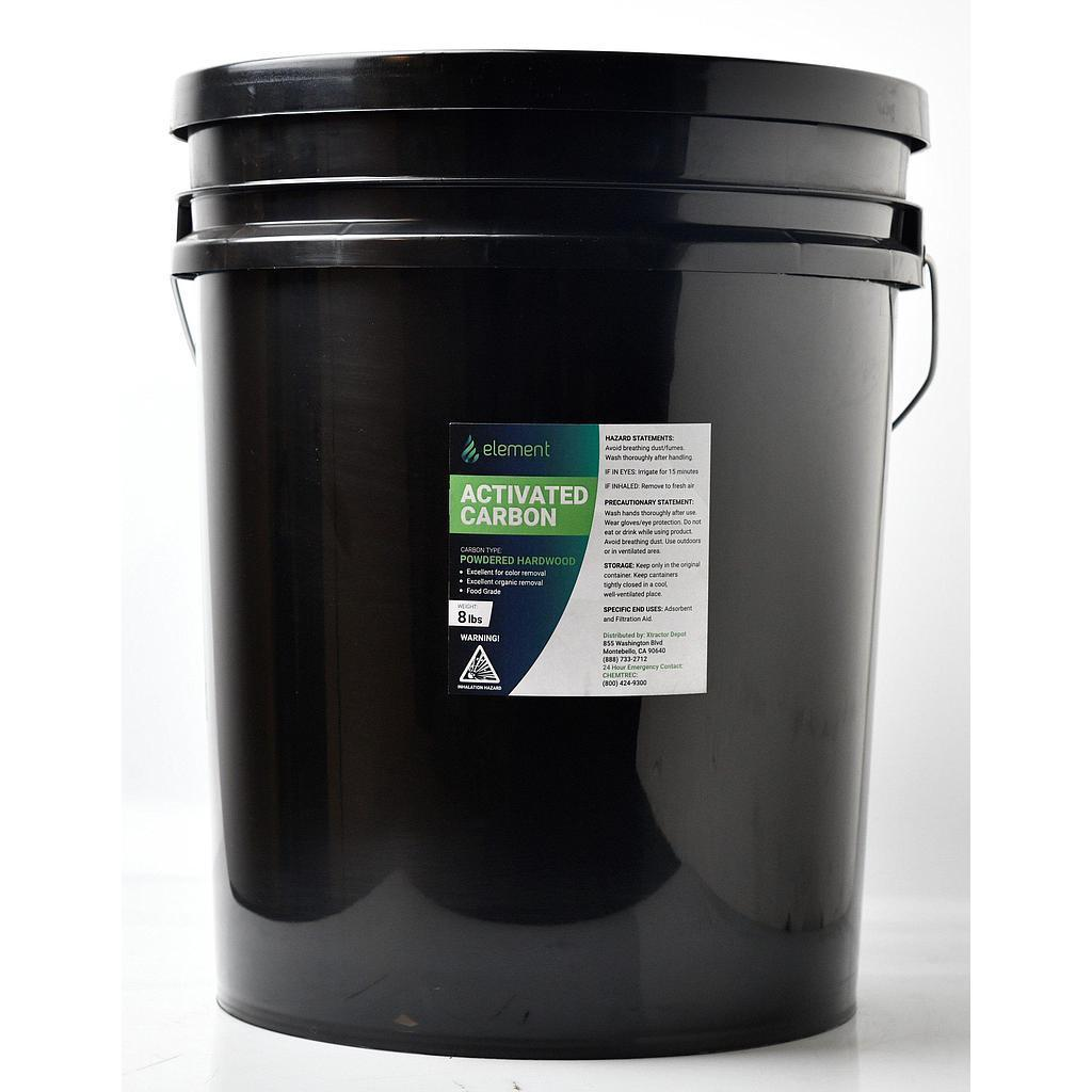 Xtractor Depot - Activated Hardwood Carbon Activated Charcoal Envirosupply 8lb Pail