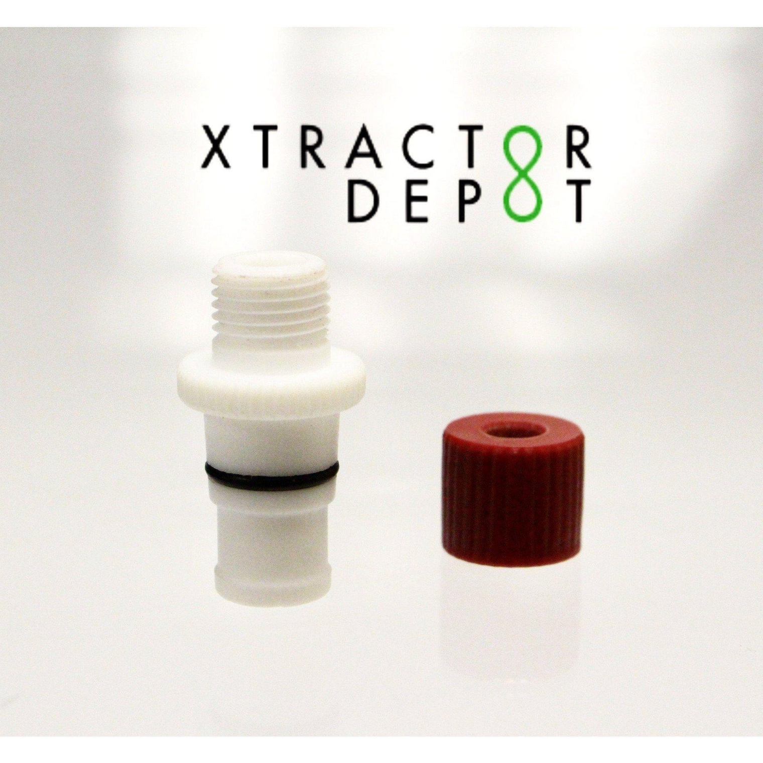 Adapter, Teflon, 1/4″ O.D. Thermocoupler, Fits a 14/20 Joint - Xtractor Depot