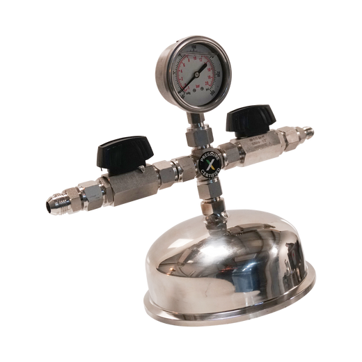6" Top Cap with Compression fittings - Assembled
