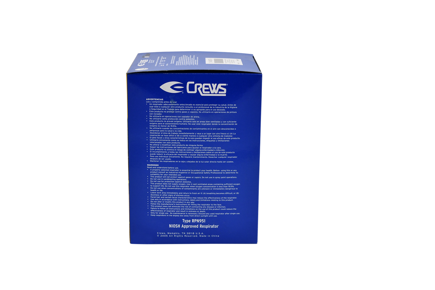 Xtractor Depot - Crews N95 Mask Pack Of 20 Consumables Xtractor Depot
