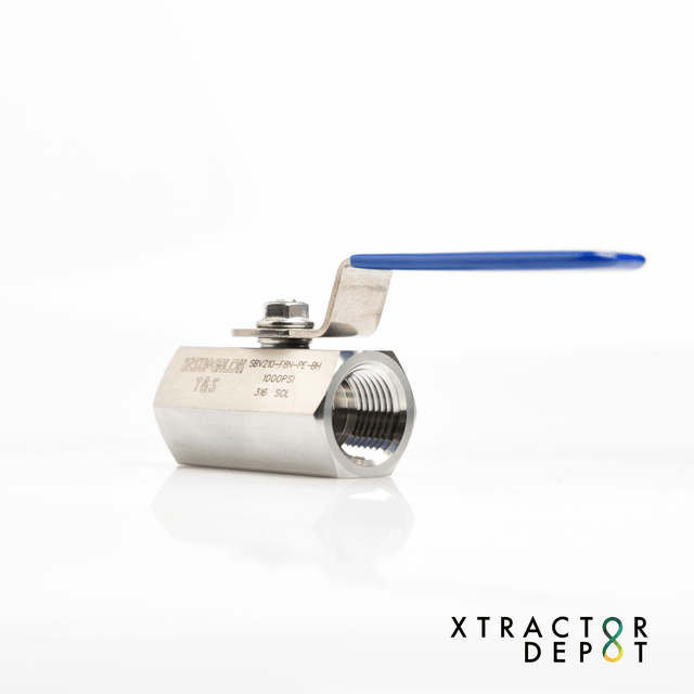 FNPT Ball Valve Super-Lok SS316 - Xtractor Depot