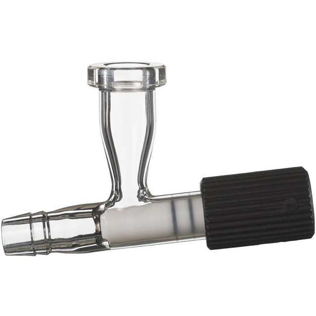 Glass Drain Port with PTFE Valve for Ai Receiving Flasks - Xtractor Depot