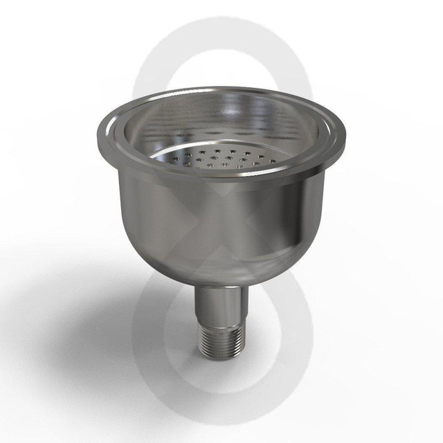 Hemispherical End Cap w/ Filter Plate & 1/2" MNPT - Xtractor Depot