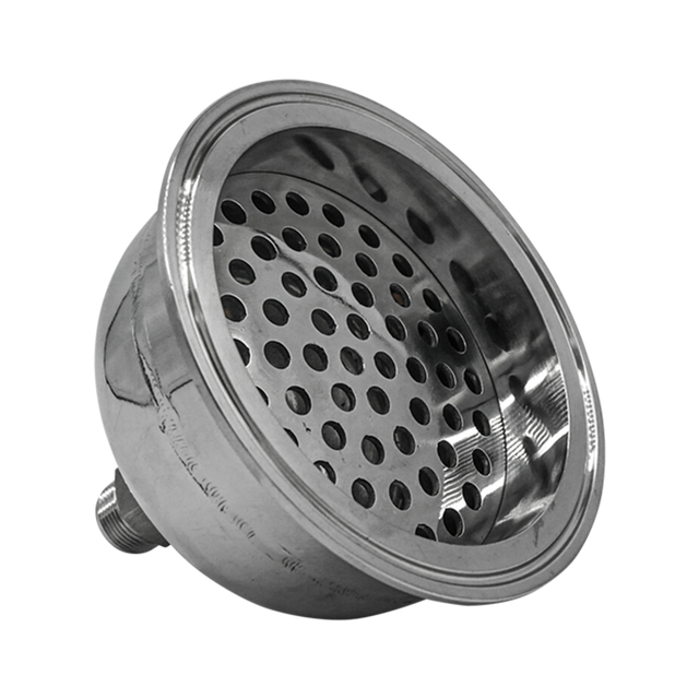 Hemispherical End Cap with 1/2" Compression & Filter Plate