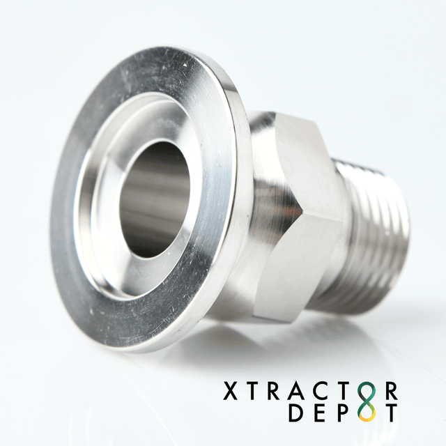 KF25 (NW-25) to 1/2" BSP Thread for Vacuum Pumps - Xtractor Depot