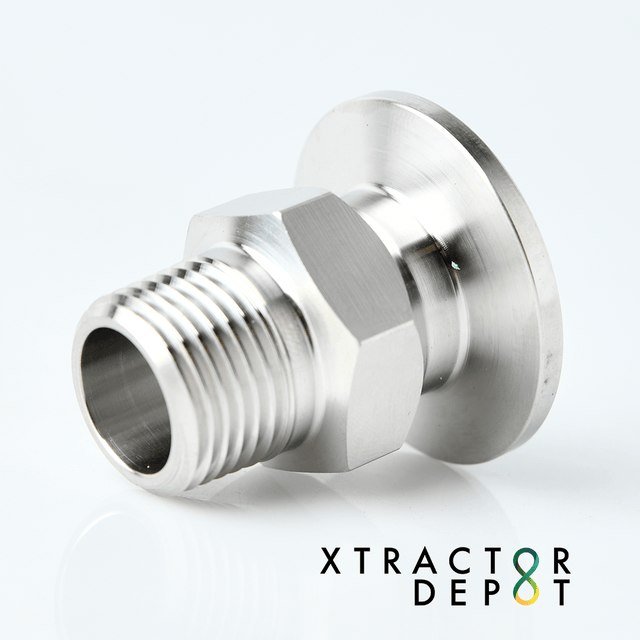 KF25 (NW-25) to 1/2" BSP Thread for Vacuum Pumps - Xtractor Depot