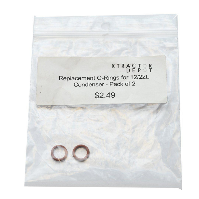 Replacement O-Ring for 12/22L Condenser - Pack of 2 - Xtractor Depot