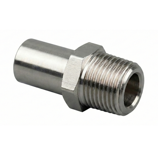 1/2" Tube Stub X 1/2" MNPT Adapter