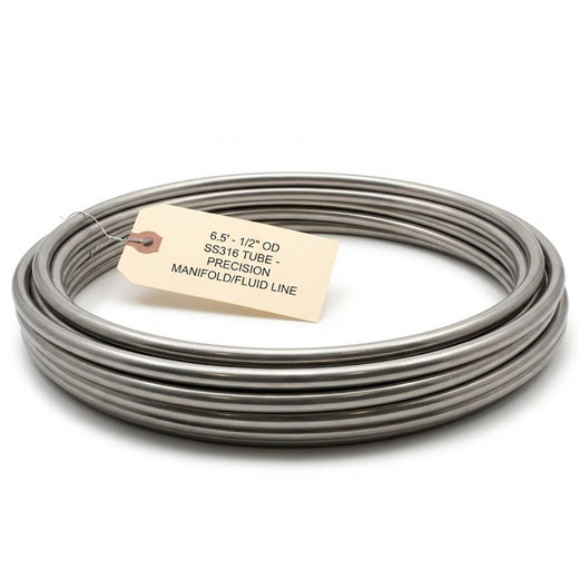 1/2" Tubing for Manifolds | Full Piece | 6.5' L