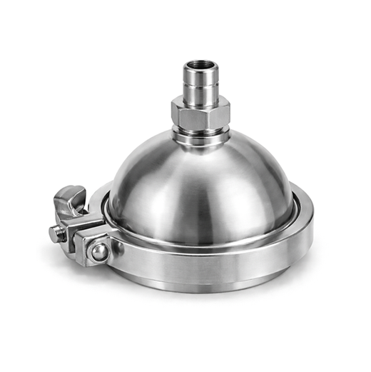 1.5" Hemispherical End Cap w/ 1/2" Compression