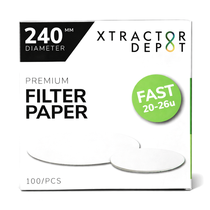 Xtractor Depot - 240mm Qualitative Filter Paper