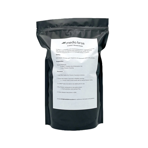 Media Bros. G-CRAC Granular Activated Carbon Remediation Powder for Hydrocarbon Extraction 1kg
