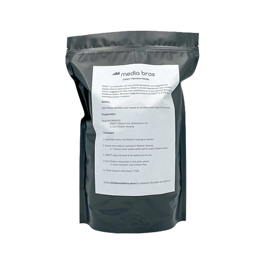 Media Bros. CRAC Activated Carbon Remediation Powder for Ethanol Extraction 1kg