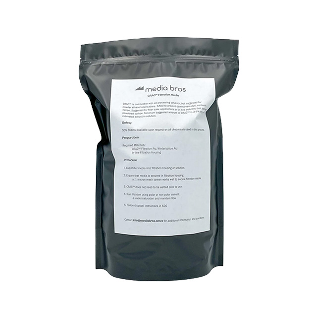 Media Bros. CRAC Activated Carbon Remediation Powder for Ethanol Extraction 1kg