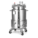 Xtractor Depot - 312lb ASME Double Jacketed Solvent Tank or Collection Vessel   V2   Assembled Extraction Equipment and Lab Supplies