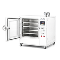 Xtractor Depot - 316L SST Grade Chamber 250C UL 14 Shelf Max 5 Cu Ft 5 Sided Heating Vacuum Oven 220v Viton Sealing Gasket