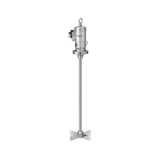 XD S.S. Pneumatic Overhead Stirrer Kit | 3" Tri-Clamp Base | 5" D Impeller | 1" OD 20" L Rod | -112°F to 200°F | 250 PSI | Vacuum | 156LB