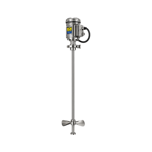 2024 XD S.S. Explosion-Proof Electric Stirrer Kit | 3" Tri-Clamp Base | 4" D Impeller | 1" OD 36" L Rod | -112°F to 200°F | 250 PSI | Vacuum | 8L | 750W 120V 1-Phase
