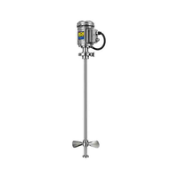 2024 XD S.S. Explosion-Proof Electric Stirrer Kit | 3" Tri-Clamp Base | 4" D Impeller | 1" OD 36" L Rod | -112°F to 200°F | 250 PSI | Vacuum | 8L | 750W 120V 1-Phase