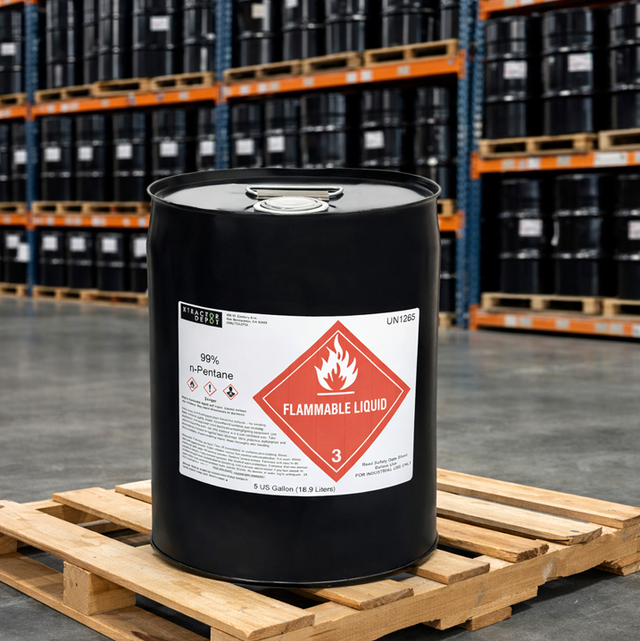5 Gallon Pentane Solvent Drum for Extraction and Processing
