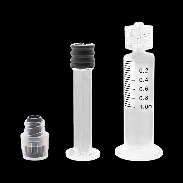 1mL Glass Syringe Applicator Luer Lock w/ Measurements | 1000 Pack